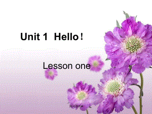 人教版小學英語一年級上冊 Unit 1 Hello【谷風教學】