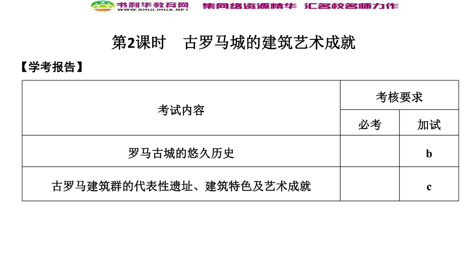 版歷史人教版選修六課件：第3章 古代希臘、羅馬的歷史遺跡 第2課時(shí)_第1頁(yè)