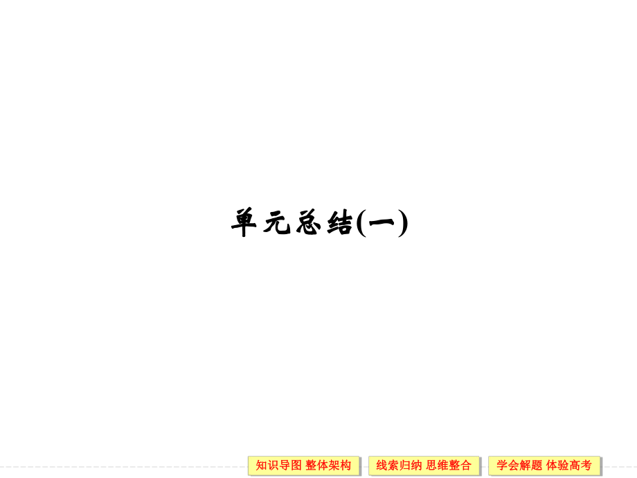 高中歷史人教版選修一課件：第一單元 梭倫改革 單元總結(jié)1_第1頁(yè)