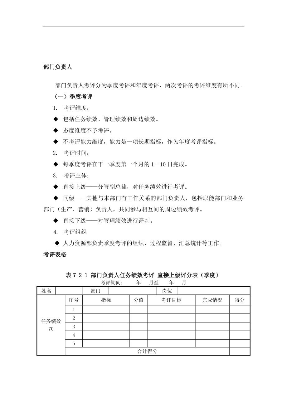 奥康部门负责人考评DOC 5页_第1页