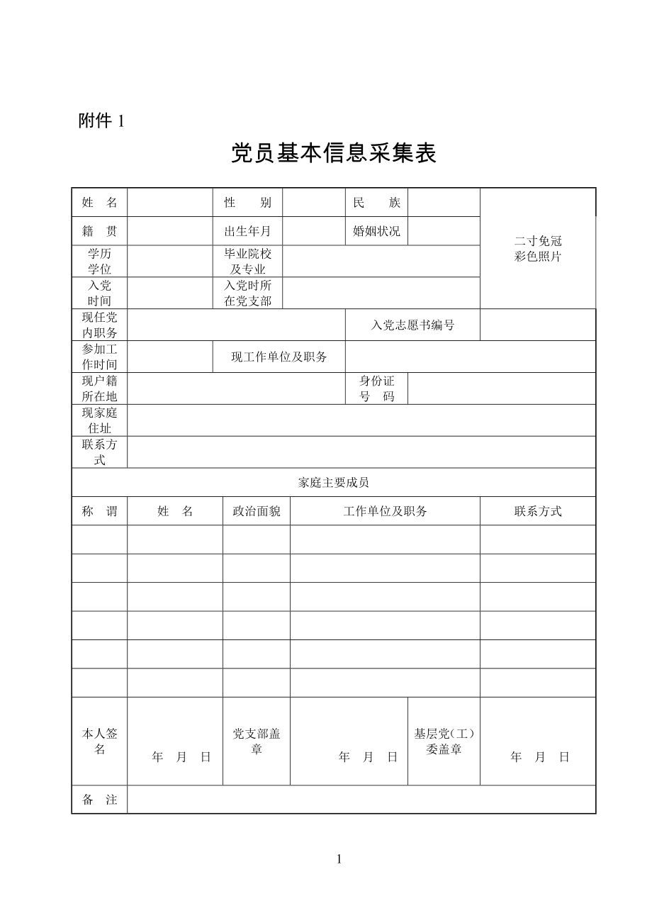 党员组织关系排查工作情况汇总表_第1页