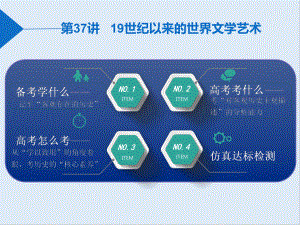 高中三維設(shè)計一輪復(fù)習歷史通用版課件：第三編 第一板塊 第十三單元 第37講 19世紀以來的世界文學藝術(shù)