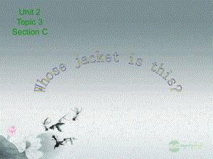 仁愛(ài)初中英語(yǔ)七上《Unit 2Topic 3 Whose jacket is thisC》PPT課件 (1)