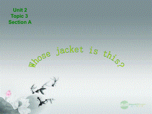 仁愛初中英語七上《Unit 2Topic 3 Whose jacket is thisA》PPT課件 (2)