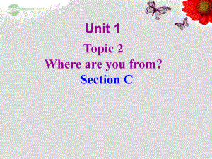 仁愛初中英語七上《Unit 1Topic 2 Where are you fromC》PPT課件 (2)