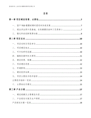 上海TCO镀膜玻璃项目建议书（参考范文）