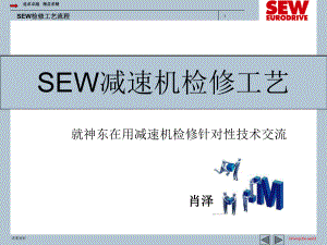 SEW減速機(jī)檢修工藝流程【行業(yè)一類】