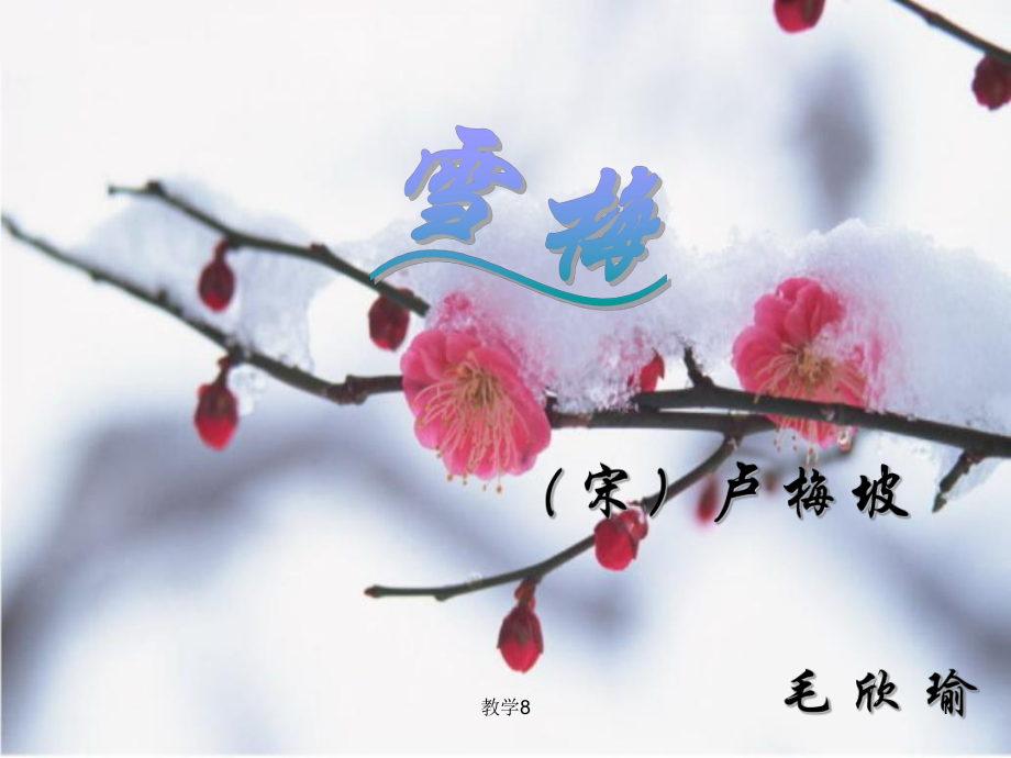 古詩《雪梅》[沐風(fēng)教育]_第1頁