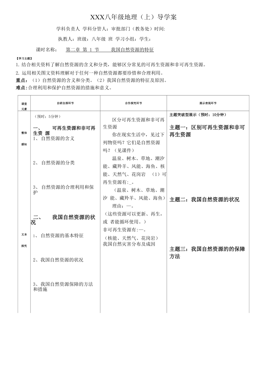 第三章第1節(jié) 我國自然資源的基本特征_第1頁