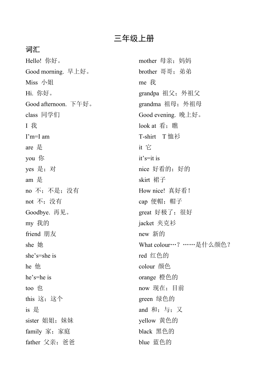 译林新三年级上册单词、词组、句型_第1页