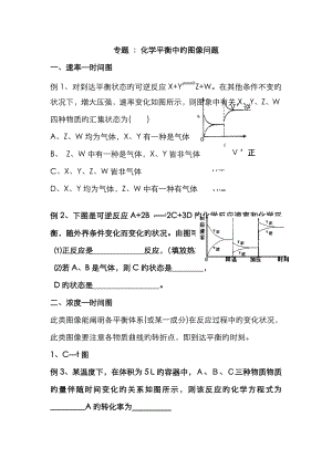 化學(xué)平衡中的圖像問(wèn)題 文檔