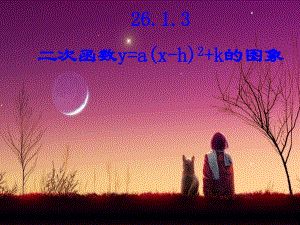 2613二次函数y=a(x-h)2+k的图象(第3课时）
