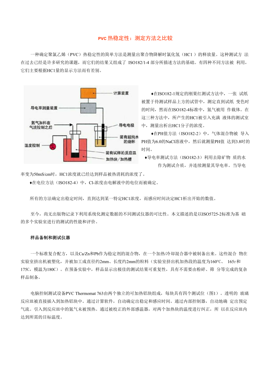 PVC热稳定性：测定方法_第1页