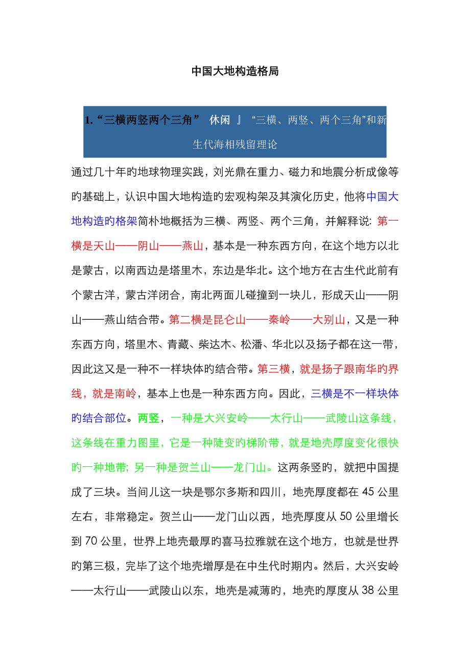 中国大地构造格局_第1页