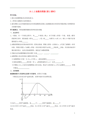 天津市宁河区八年级数学下册 19 一次函数 19.1 变量与函数 19.1.2 函数的图象（第2课时）导学案（无答案）（新版）新人教版