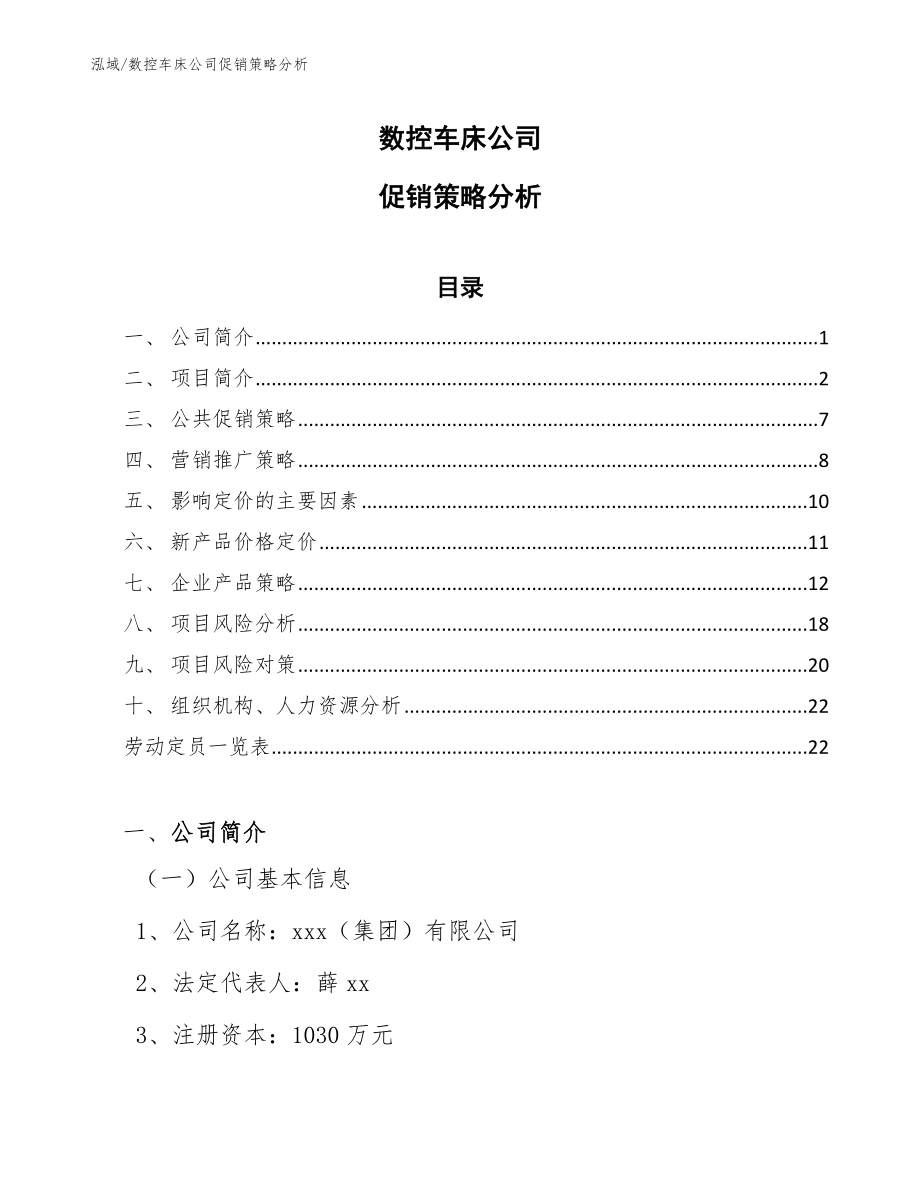 数控车床公司促销策略分析_范文_第1页