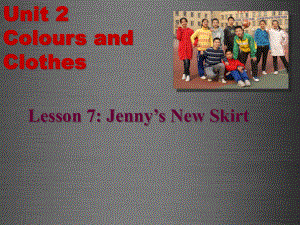 冀教初中英語七上《Lesson 7 Jenny's New Skirt》PPT課件 (6)