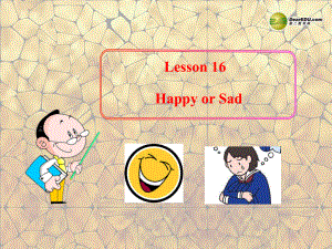 冀教初中英語七上《Lesson 16 Happy or Sad》PPT課件 (3)