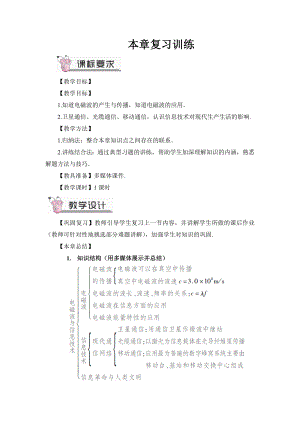 教科版九年級物理 第10章本章復(fù)習(xí)訓(xùn)練教案