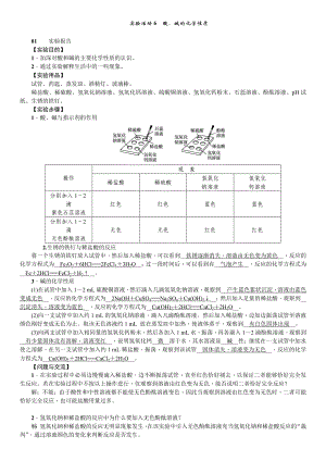 人教版化學(xué)九年級(jí)下冊(cè) 10實(shí)驗(yàn)活動(dòng)6酸、堿的化學(xué)性質(zhì) 復(fù)習(xí)學(xué)案