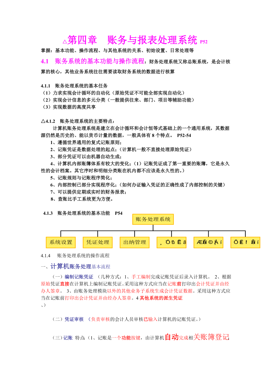 账务与报表处理系统_第1页