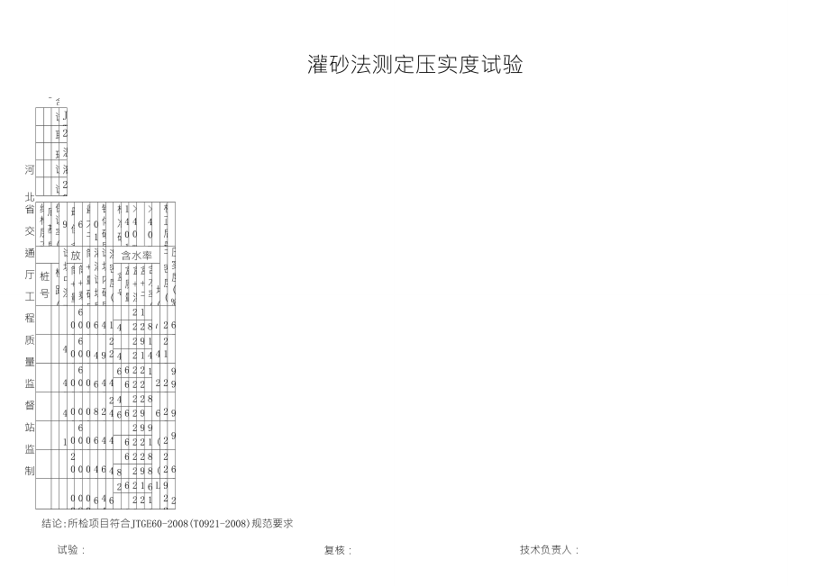 灌砂法压实度自动计算表(华岩试验软件表格样式)_第1页