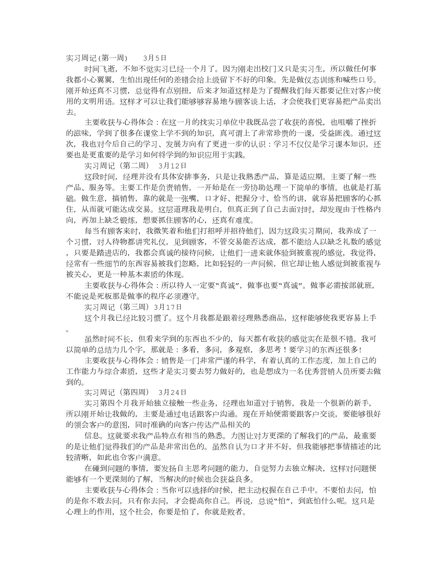 机械销售实习周记_第1页