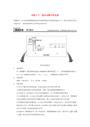 2014年高考物理復(fù)習(xí) 第13章 實(shí)驗(yàn)16 驗(yàn)證動(dòng)量守恒定律訓(xùn)練題 新人教版