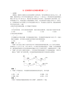 2013高考地理 考前沖刺必考知識點精煉 32 區(qū)際聯(lián)系與區(qū)域協(xié)調(diào)發(fā)展（二）新人教版