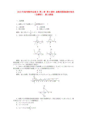 2013年高考數(shù)學總復習 第二章 第9課時 函數(shù)的圖象課時闖關(guān)（含解析） 新人教版