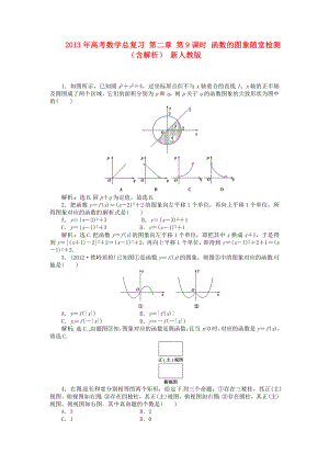 2013年高考數(shù)學(xué)總復(fù)習(xí) 第二章 第9課時(shí) 函數(shù)的圖象隨堂檢測（含解析） 新人教版