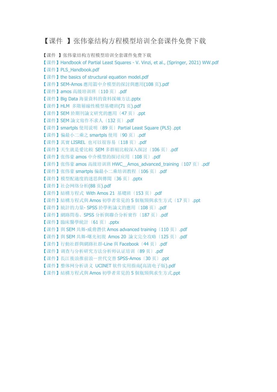 【課件 】張偉豪結(jié)構(gòu)方程模型培訓全套課件_第1頁