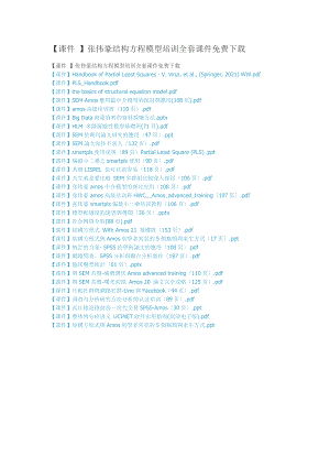 【課件 】張偉豪結(jié)構(gòu)方程模型培訓(xùn)全套課件