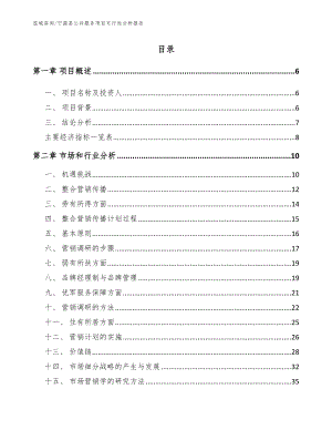 宁蒗县公共服务项目可行性分析报告