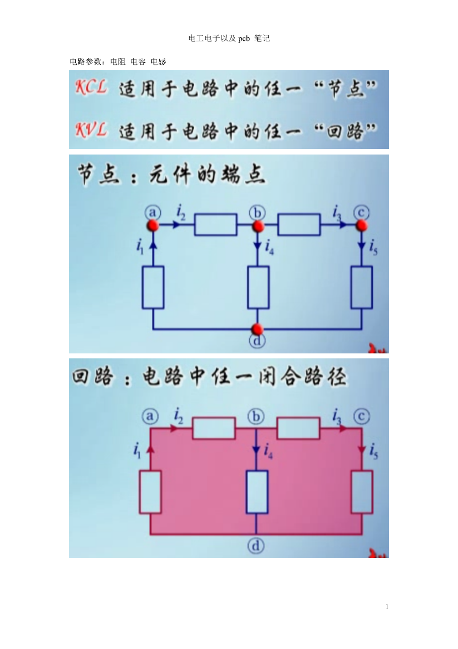 电工电子以及pcb 笔记_第1页