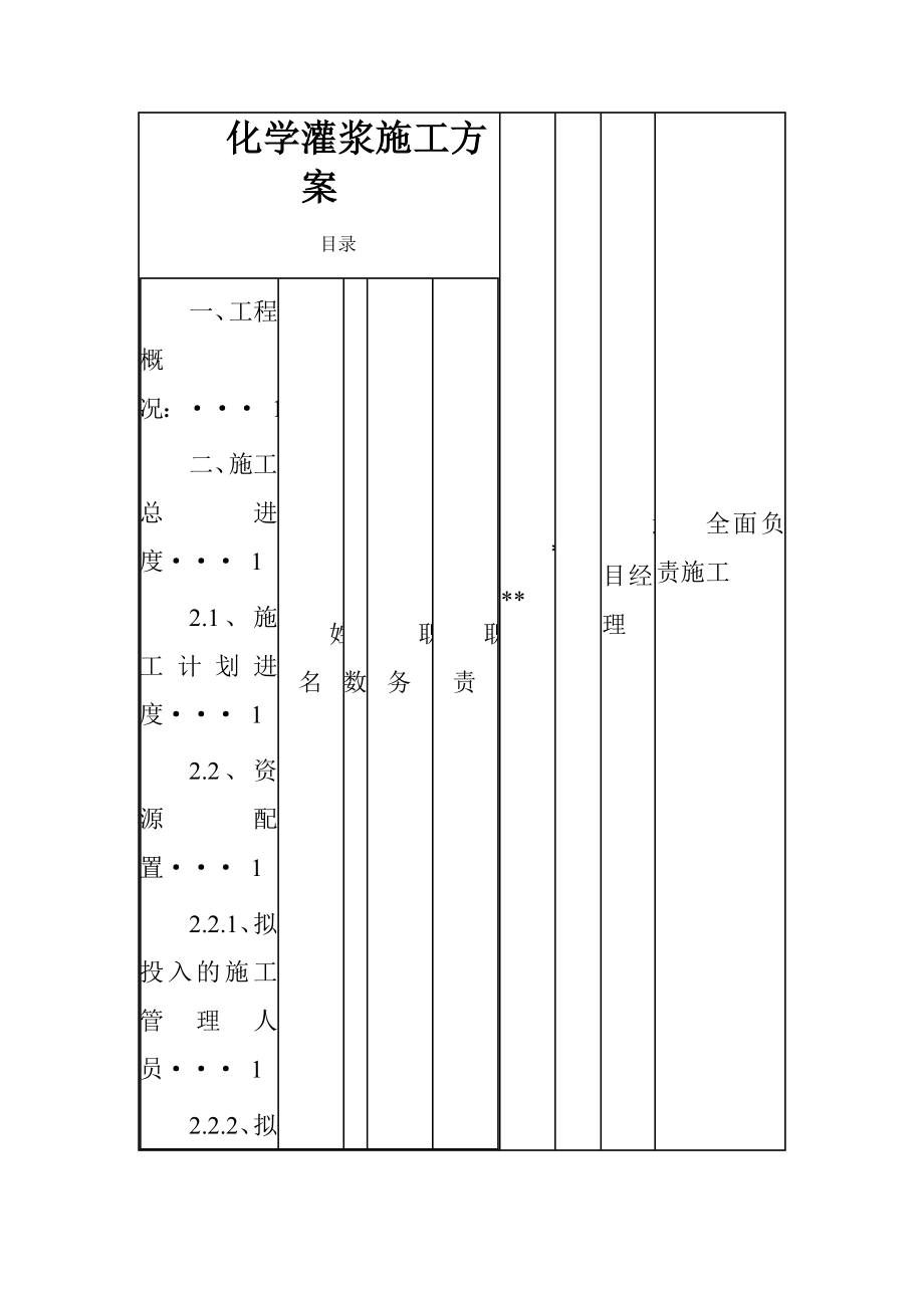 化学灌浆施工方案_第1页