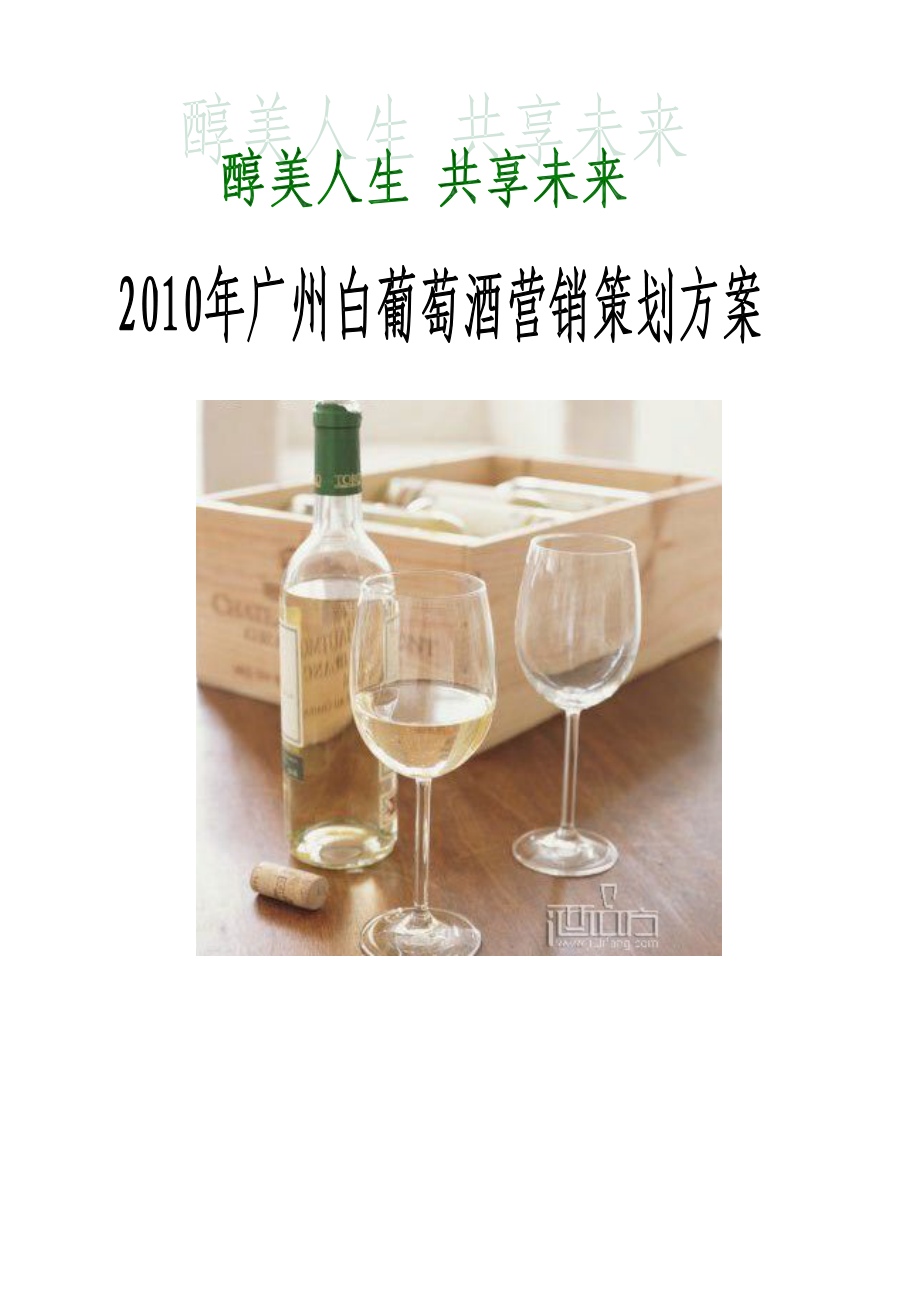 广州白葡萄酒营销策划方案方案_第1页