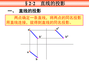 土木工程制图-画法几何：第3章 点、直线和平面的投影(2)