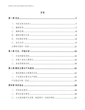 惠州直流伺服电动机项目建议书（参考模板）