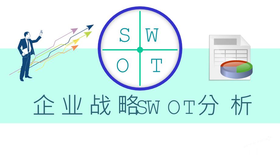 SWOT案例分析培训企业市场战略分析工作汇报总结模板课件_第1页