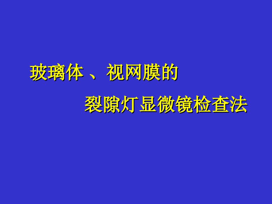 玻璃体、视网膜的裂隙灯显微镜检查法20332_第1页