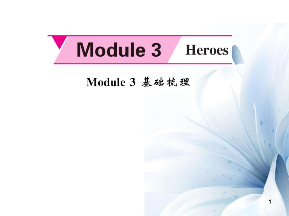 九年级英语上册 Module 3 Heroes基础梳理课件 （新版）外研版[共7页]_第1页