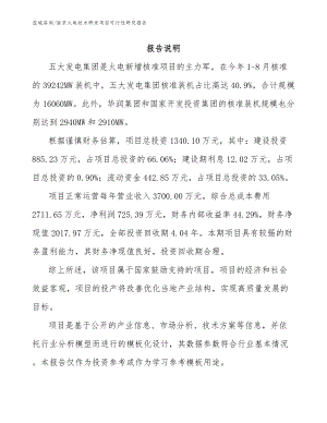 南京火电技术研发项目可行性研究报告