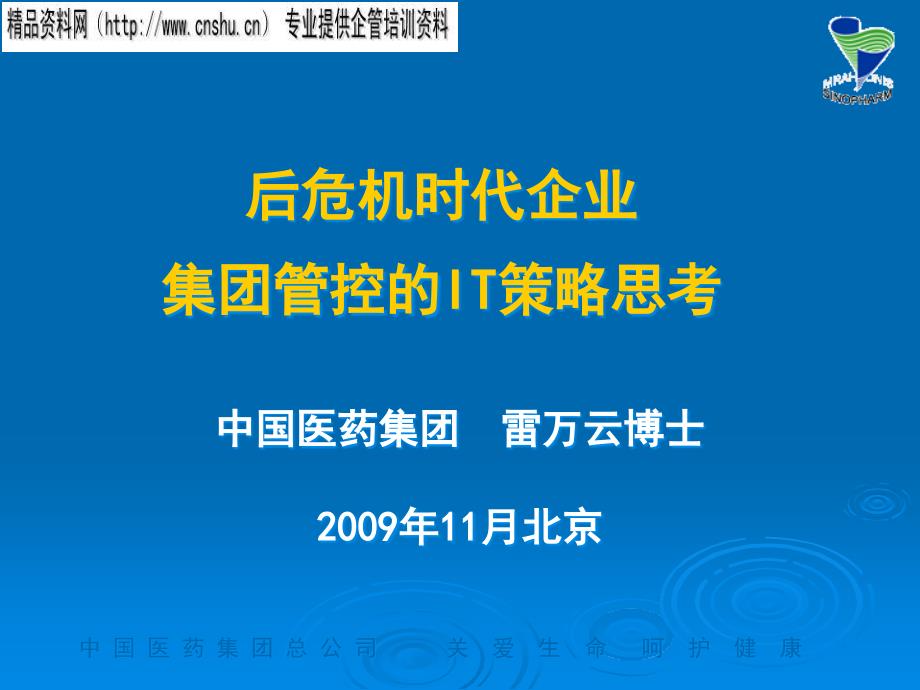 后危机时代企业集团的IT策略思考blhx_第1页