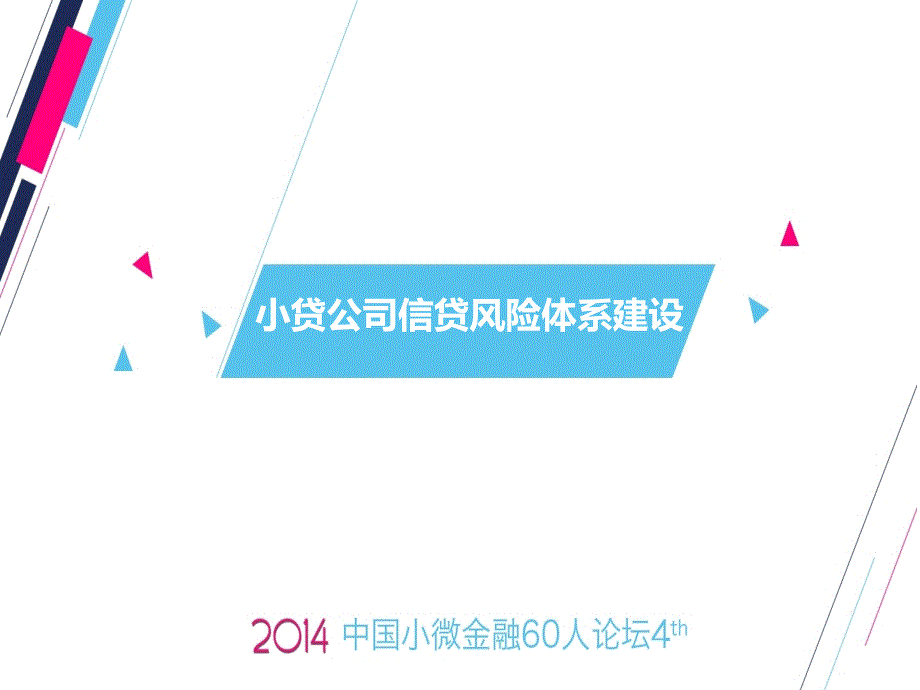 小贷公司信贷风险体系建设课件_第1页