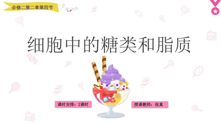 必修一第二章第四节细胞中的糖类1课件_第1页