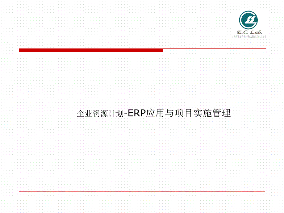 企业资源计划ERP应用与实施管理32352_第1页