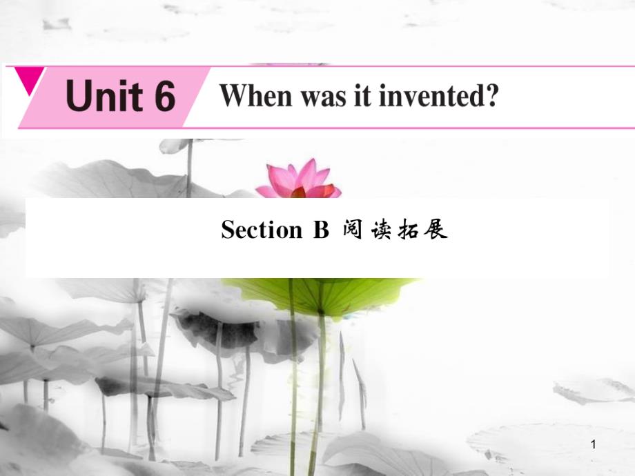 rjhAAA九年级英语全册 Unit 6 When was it invented Section B阅读拓展课件 （新版）人教新目标版_第1页