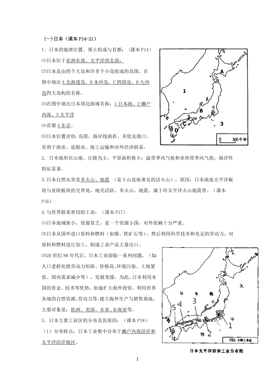 初中地理周测知识点背诵_第1页