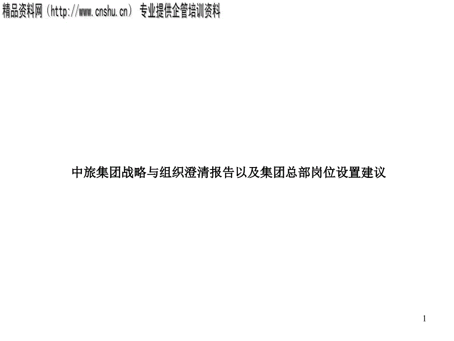 某集团发展战略与组织架构的调整建议bzgc_第1页